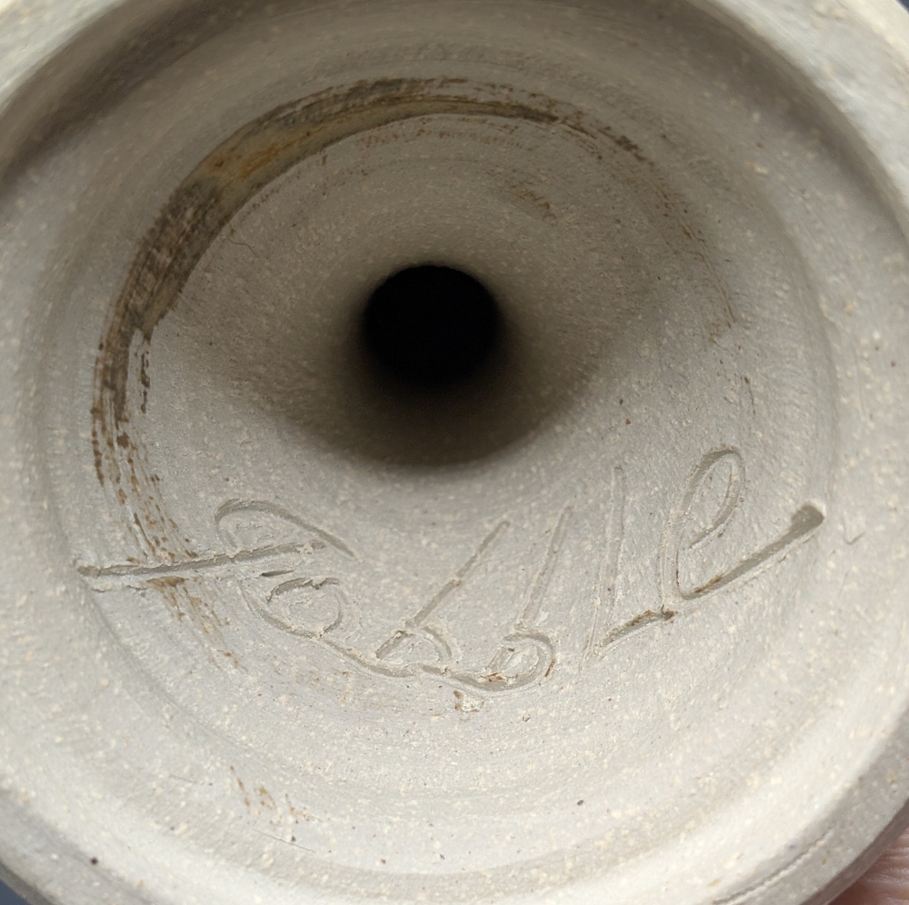 Clyde Gobble Signed Pottery Goblets, Hard To Find - Picture 5 of 9